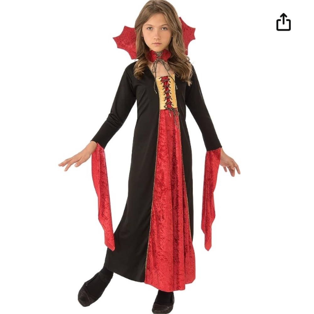 Rubie’s Gothic Vampiress Costume, Kids - Large